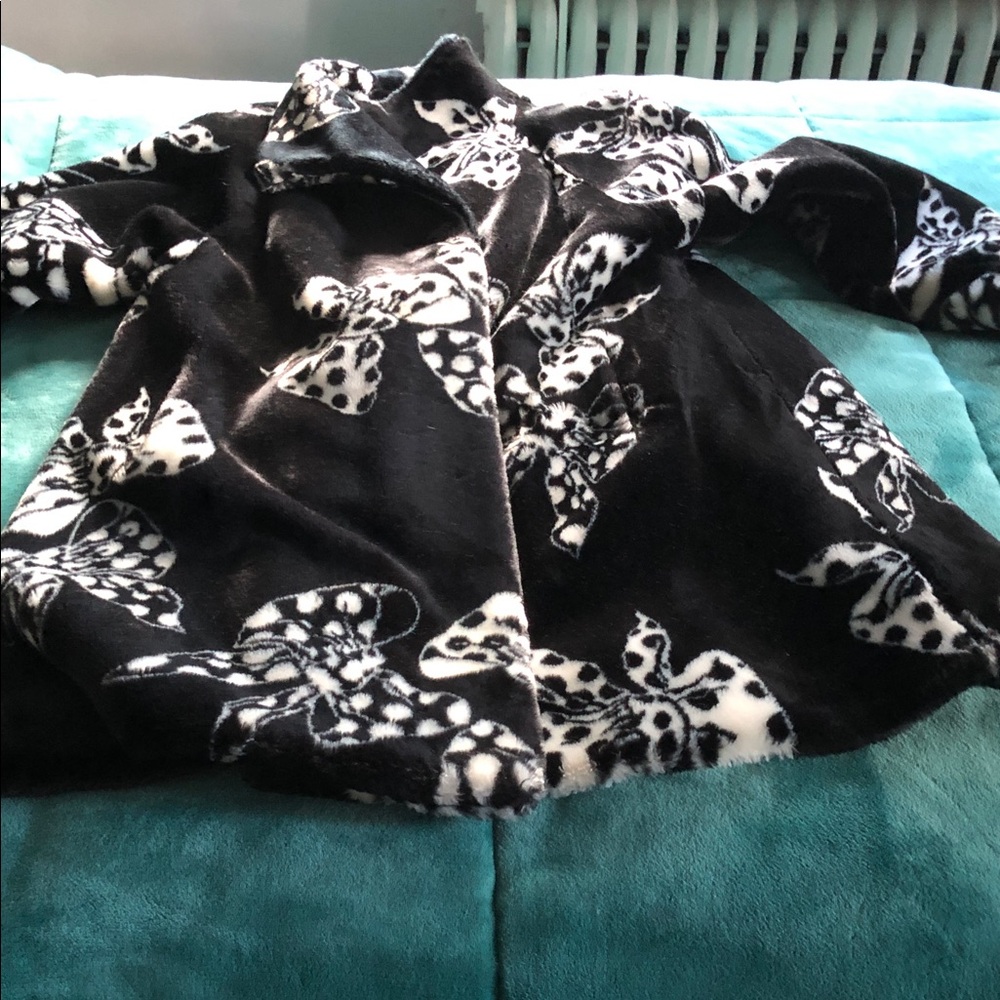 Vintage Chic Black and White car  coat  Jacket